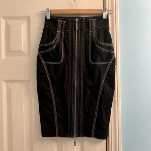 Bebe Zip Up Pencil Skirt